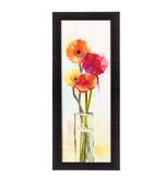 Abstract Colorful Flowers Satin Matt Texture UV Art Painting