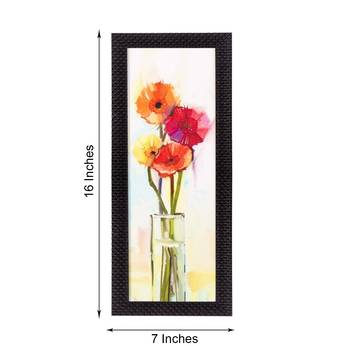 Abstract Colorful Flowers Satin Matt Texture UV Art Painting 2