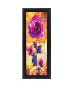 Abstract Colorful Flower Satin Matt Texture UV Art Painting