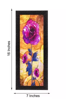 Abstract Colorful Flower Satin Matt Texture UV Art Painting