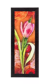 Abstract Colorful Flowers Satin Matt Texture UV Art Painting