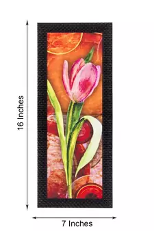 Abstract Colorful Flowers Satin Matt Texture UV Art Painting