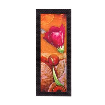 Abstract Colorful Flowers Satin Matt Texture UV Art Painting 1