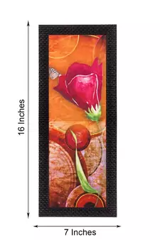 Abstract Colorful Flowers Satin Matt Texture UV Art Painting