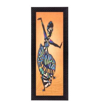 Abstract Dancing Woman Satin Matt Texture UV Art Painting 1