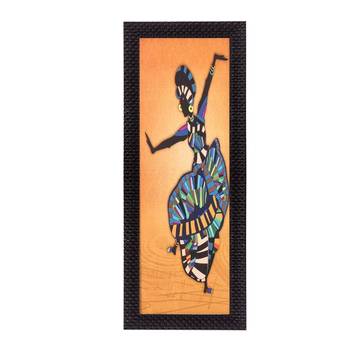 Abstract Dancing Woman Figurine Satin Matt Texture UV Art Painting 1