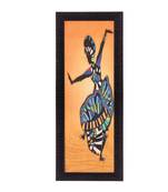 Abstract Dancing Woman Figurine Satin Matt Texture UV Art Painting