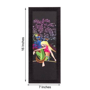 Abstract Colorful Woman Pose Satin Matt Texture UV Art Painting 2