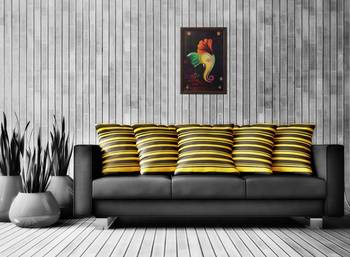 Lord Ganesha Satin Matt Texture UV Art Painting 2
