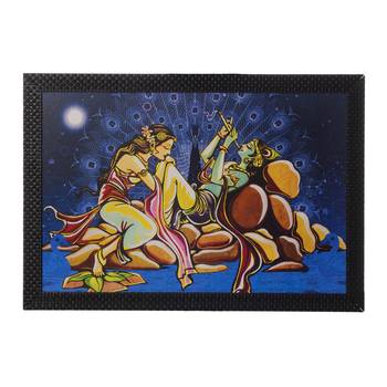 Radha Krishna Love Moments Satin Matt Texture UV Art Painting 1