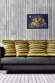 Radha Krishna Love Moments Satin Matt Texture UV Art Painting