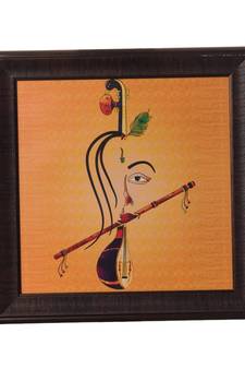 Abstract Krishna Satin Matt Texture UV Art Painting