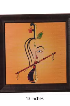 Abstract Krishna Satin Matt Texture UV Art Painting