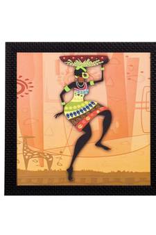 Dancing Woman Satin Matt Texture UV Art Painting