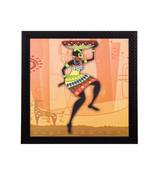 Dancing Woman Satin Matt Texture UV Art Painting