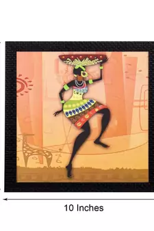 Dancing Woman Satin Matt Texture UV Art Painting