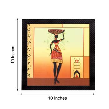 Tribal Woman Satin Matt Texture UV Art Painting 2