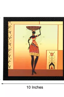 Tribal Woman Satin Matt Texture UV Art Painting