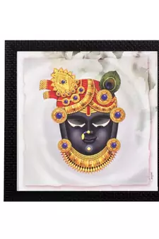 Lord Shreenathji Satin Matt Texture UV Art Painting