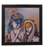 Radha Krishna Satin Matt Texture UV Art Painting