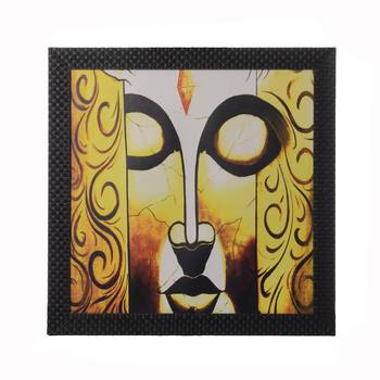 Meditating Buddha Satin Matt Texture UV Art Painting 1