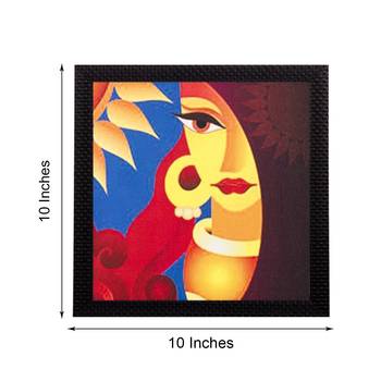 Abstract Beautiful Woman Satin Matt Texture UV Art Painting 2