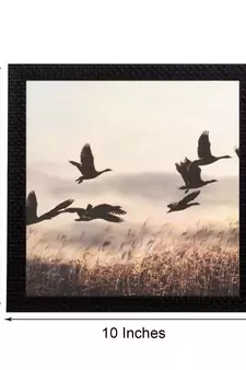 Bird Scenic View Satin Matt Texture UV Art Painting