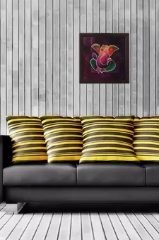 Colorful Lord Ganesha Satin Matt Texture UV Art Painting