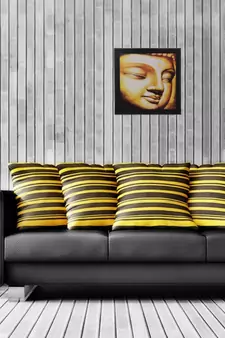 Spritual Buddha Satin Matt Texture UV Art Painting