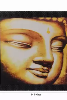 Spritual Buddha Satin Matt Texture UV Art Painting