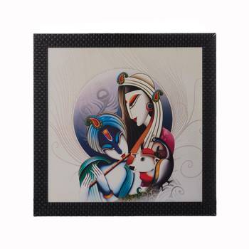 Radha Krishna Satin Matt Texture UV Art Painting 1