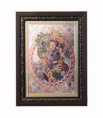 Lord Krishna Laminated Silver and Golden Foil