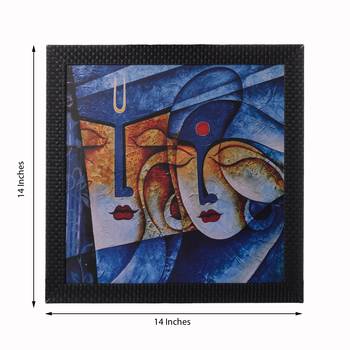 Radha Krishna Satin Matt Texture UV Art Painting 3