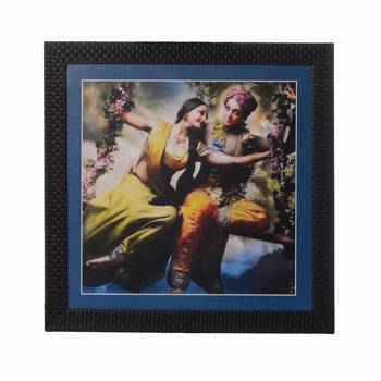 Radha Krishna Satin Matt Texture UV Art Painting 1