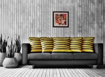 Radha Krishna Satin Matt Texture UV Art Painting 2