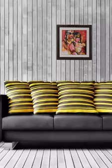 Radha Krishna Satin Matt Texture UV Art Painting