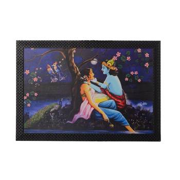 Radha Krishna Satin Matt Texture UV Art Painting 1