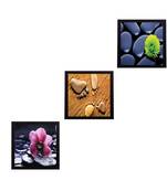 Set Of 3 Natural Beauty Shots Satin Matt Texture UV Art Painting