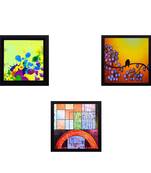 Set Of 3 Natural Beauty Shots Satin Matt Texture UV Art Painting