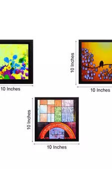 Set Of 3 Natural Beauty Shots Satin Matt Texture UV Art Painting
