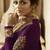 Purple Embroidered Georgette Salwar With Dupatta