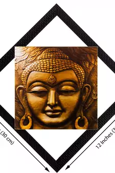 Face Of Lord Buddha Satin Matt Texture UV Art Painting