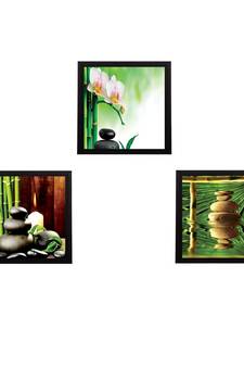 Set Of 3 Natural Beauty Shots Satin Matt Texture UV Art Painting