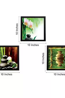 Set Of 3 Natural Beauty Shots Satin Matt Texture UV Art Painting