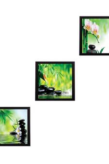Set Of 3 Natural Beauty Shots Satin Matt Texture UV Art Painting