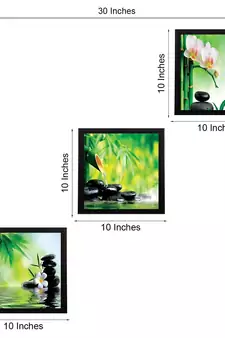 Set Of 3 Natural Beauty Shots Satin Matt Texture UV Art Painting