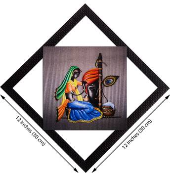 Woman With Instrument Satin Matt Texture UV Art Painting 3