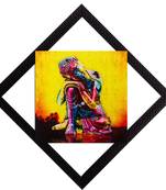 Colorful Lord Buddha Satin Matt Texture UV Art Painting