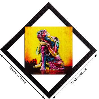 Colorful Lord Buddha Satin Matt Texture UV Art Painting 2