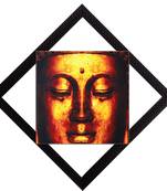 Glowing Face of Lord Buddha Satin Matt Texture UV Art Painting